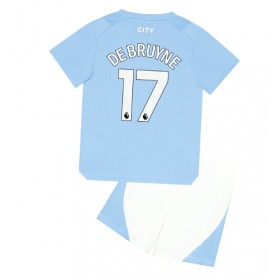 Dětský Fotbalový dres Manchester City Kevin De Bruyne #17 2023-24 Domácí Krátký Rukáv (+ trenýrky)